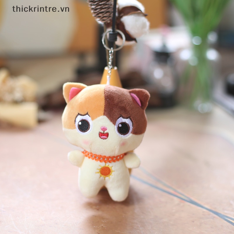 Thú Nhồi Bông Hình Mèo Kitty / Cáo Đáng Yêu Treo Móc Khóa / Túi Xách Cho Bé