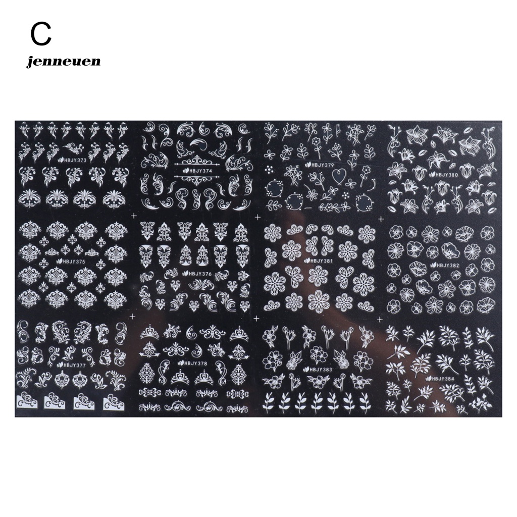 Miếng Dán Trang Trí Móng Tay Họa Tiết Hình Học Lấp Lánh Thời Trang Mùa Đông Cho Nữ