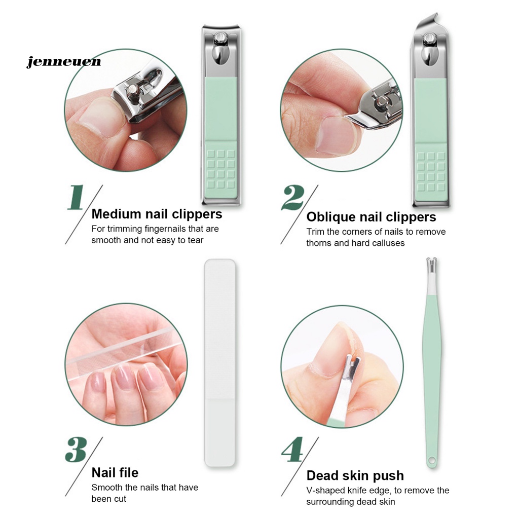 Bộ 16 Dụng Cụ Chăm Sóc Móng Tay Dùng Đi Du Lịch Tiện Dụng