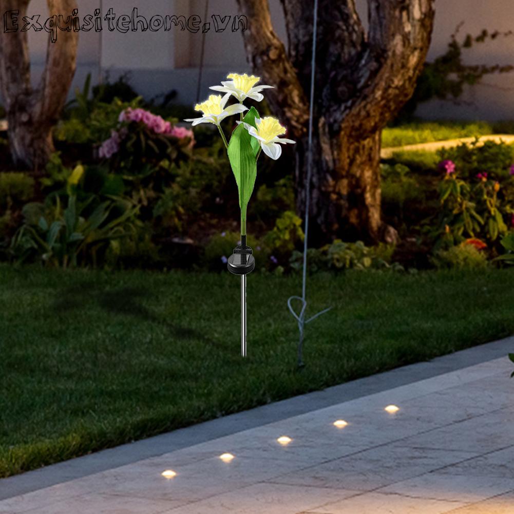 Set 2 Đèn Led Hình Bông Hoa Chạy Bằng Năng Lượng Mặt Trời Tiện Dụng