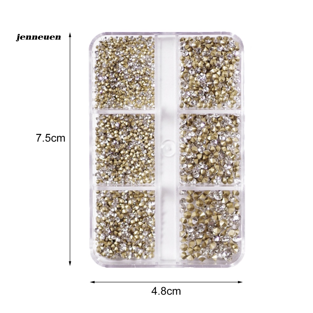 1 Hộp Phụ Kiện Đá 3D Trang Trí Móng Tay Nghệ Thuật