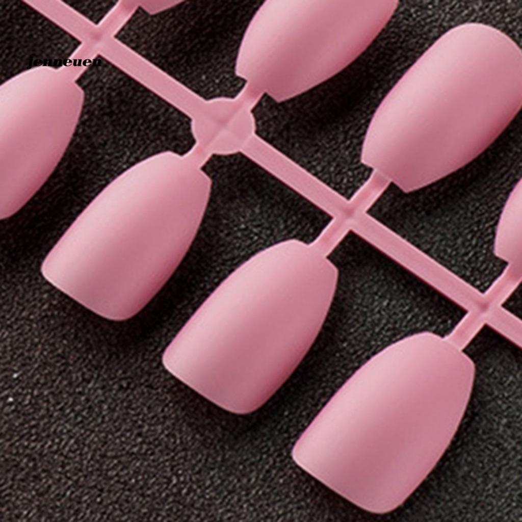 Bộ 24 Móng Tay Giả Ngắn Che Phủ Toàn Diện Màu Sắc Sống Động