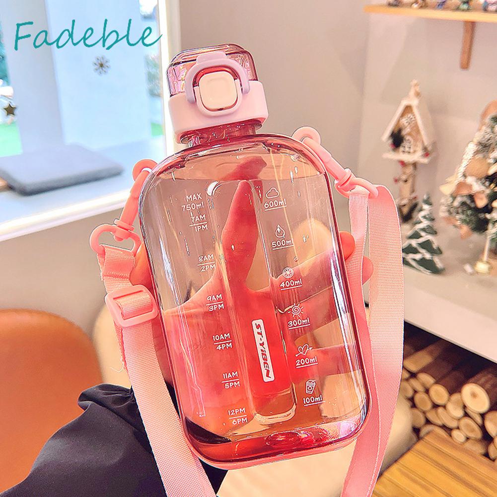 Bình Nước Trong Suốt 750ML Có Thể Điều Chỉnh Kích Cỡ