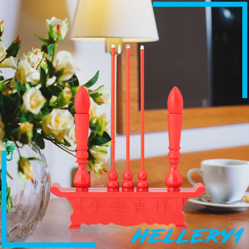 Đế Đốt Nến Điện Tử Có Đèn LED Phong Cách Phật Giáo