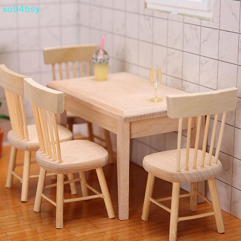 Mô Hình Bàn Ghế XO94BSY Tỉ Lệ 1 / 12 Trang Trí Nhà Búp Bê