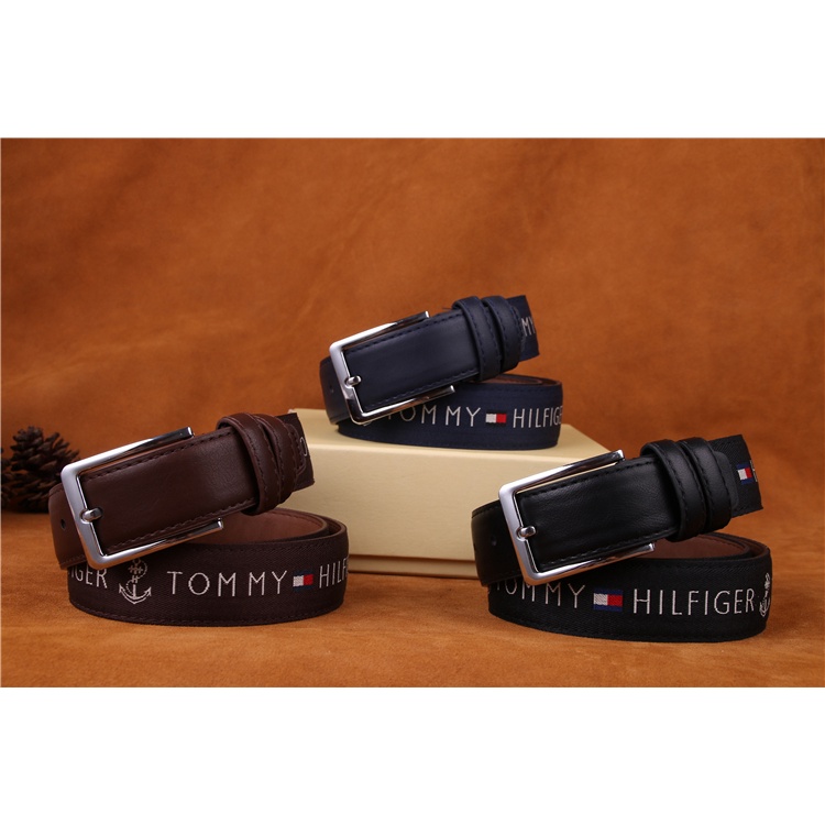 Tommy hilfiger thắt lưng mỏng dây đeo thắt lưng bằng da thật thời trang blogger xu hướng thắt lưng ghim khóa thắt lưng nam và nữ đồng quê