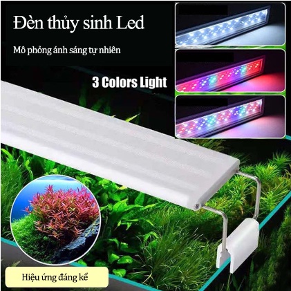 18-90cm đèn led siêu sáng WRGB thế hệ mới 6  hàng bóng chuyên dụng cho bể cá cảnh thủy sinh- đèn led bể cá giá tốt nhất