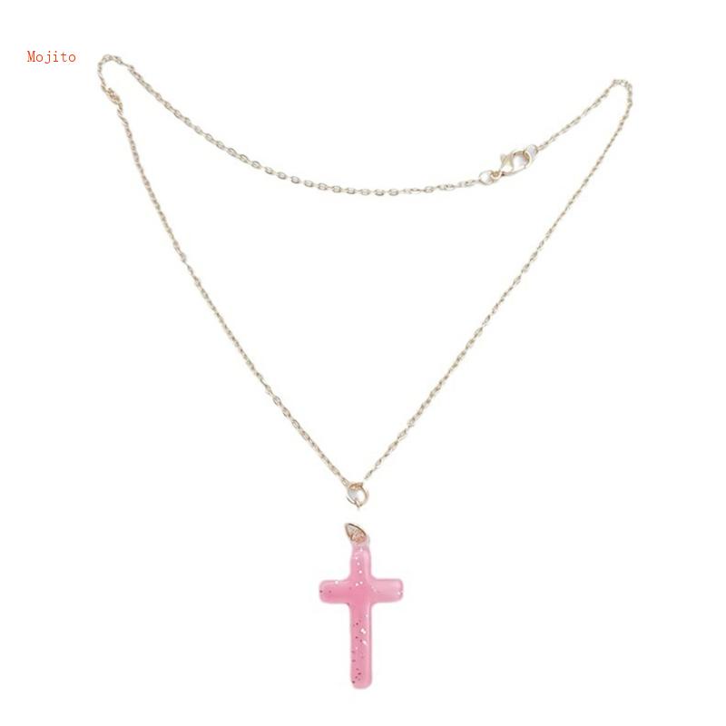 Mojito Vòng Cổ Choker Y2K Mặt Thánh Giá Thời Trang Trang Trọng Hàng Ngày Occa