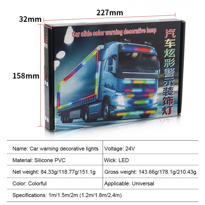 Dải Đèn Led 24V Nhiều Màu Sắc Trang Trí Nội Thất Xe Tải