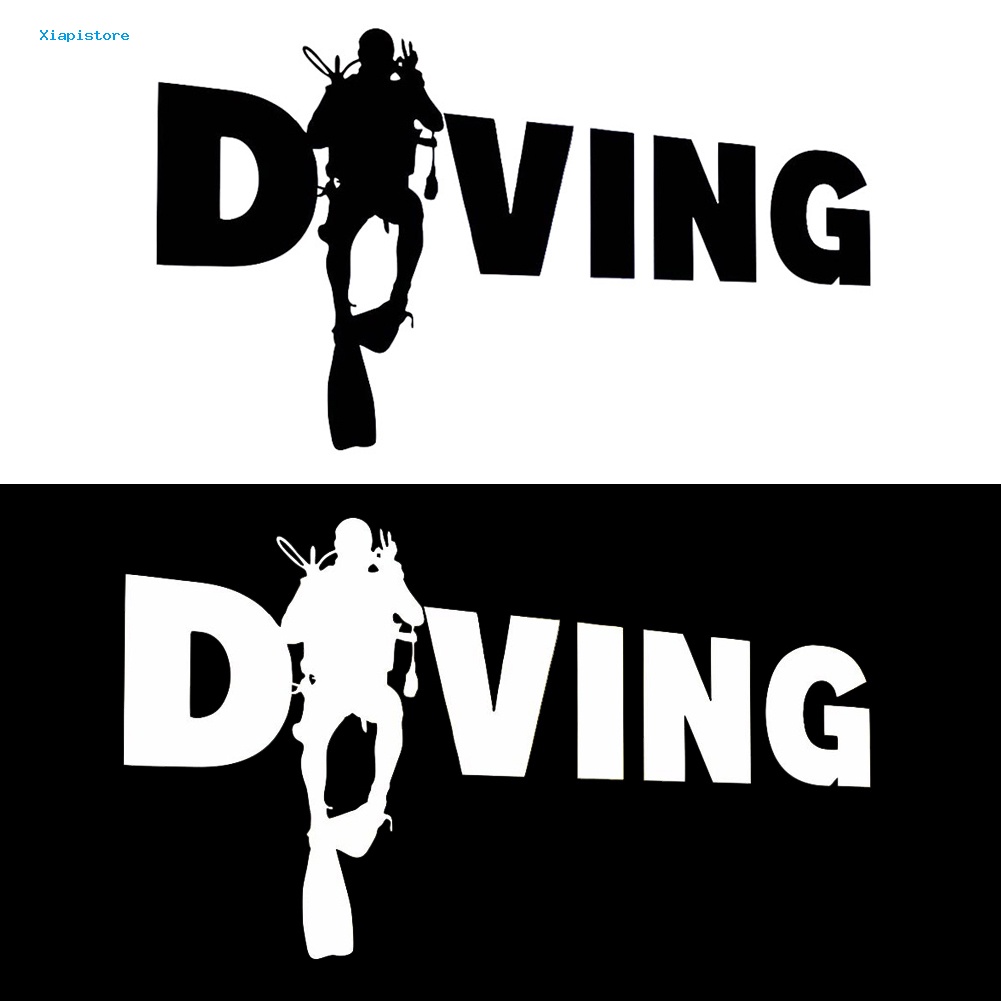 Đề Can Dán Trang Trí Xe Hơi / Máy Tính In Chữ Diver Thời Trang