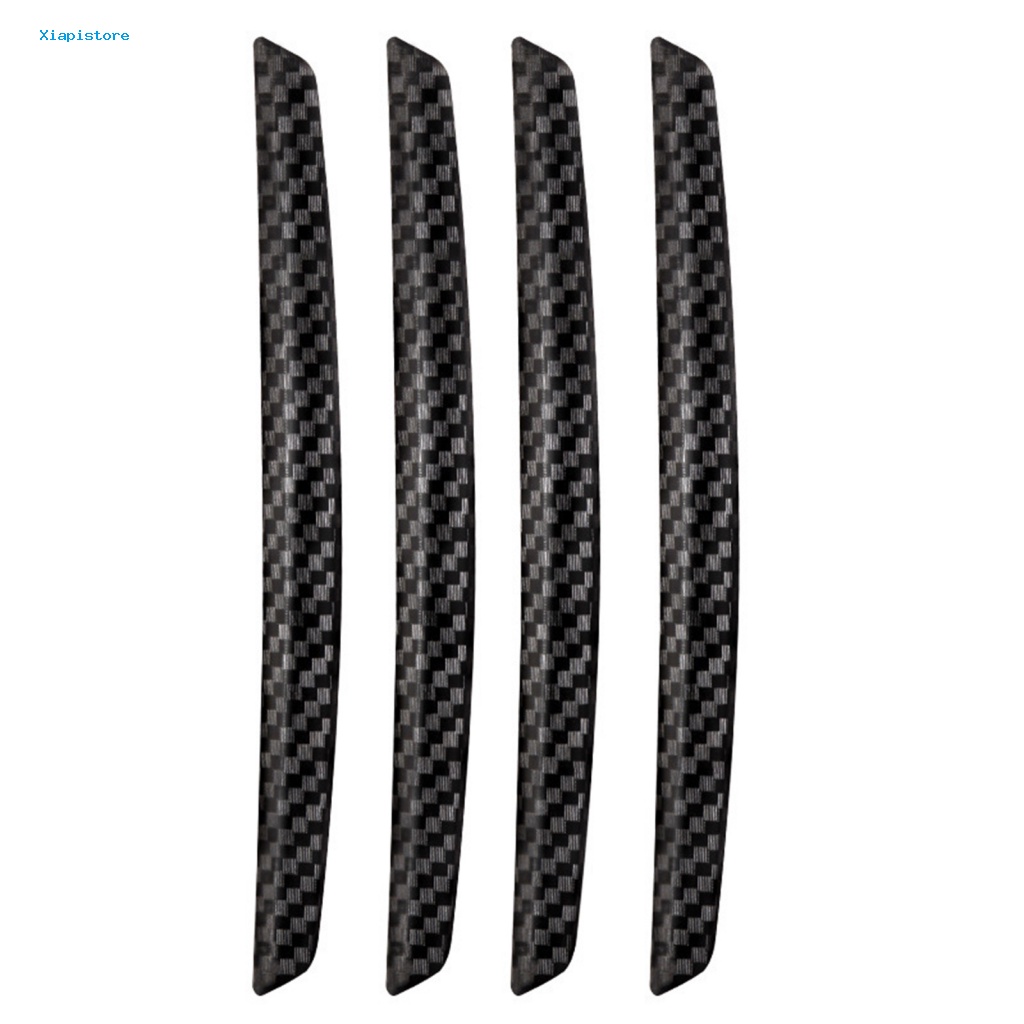 Bộ 4 Miếng Dán Cạnh Cửa Xe Hơi Chống Va Chạm Chống Trầy Xước Họa Tiết Sợi Carbon