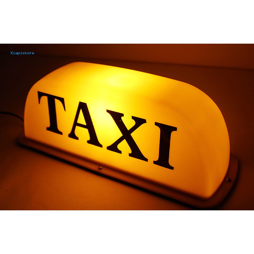 Biển Hiệu Taxi 12V Có Nam Châm Gắn Nóc Xe Hơi Chống Thấm Nước
