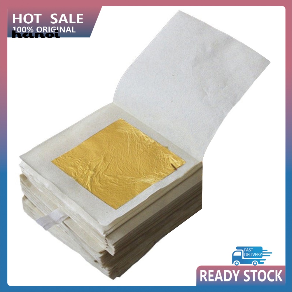 Set 10 Tấm Lá Vàng 24K Dùng Để Trang Trí Đa Năng Tiện Dụng