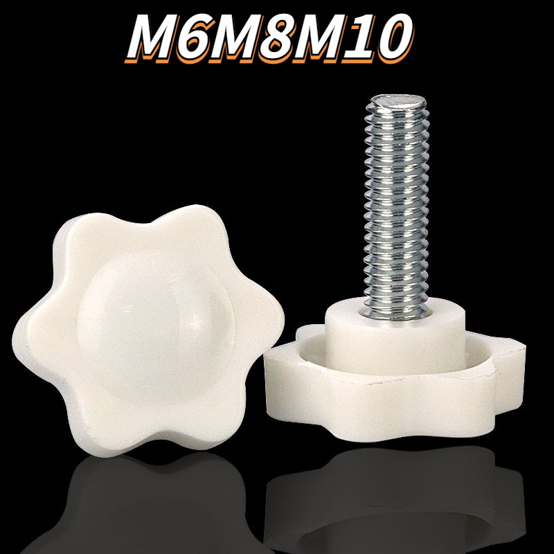 Bu Lông Đầu Cao Su Torx Màu Trắng Cỡ Lớn M6 / M8 / M10