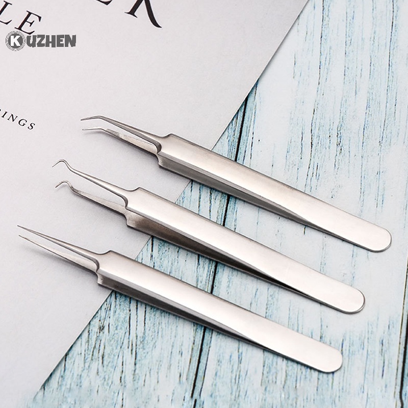 Kuzhen Nhíp Hai Đầu Nhọn Loại Bỏ Mụn Đầu Đen Chăm Sóc Da Mặt Bán Chạy