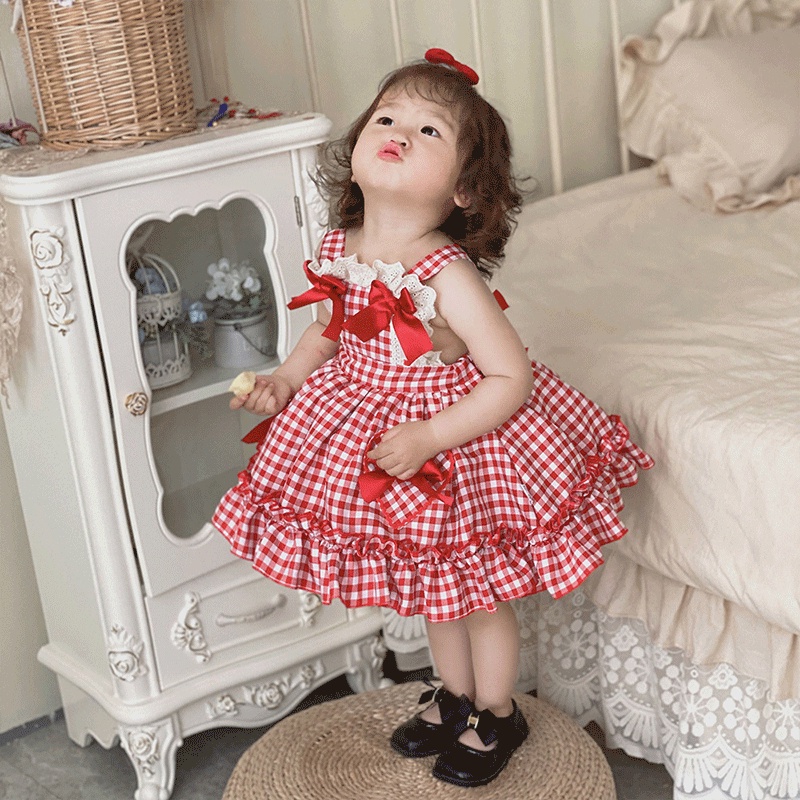 Đầm lolita Hàn Quốc Thời Trang Mùa Hè Mới Cho Bé Gái
