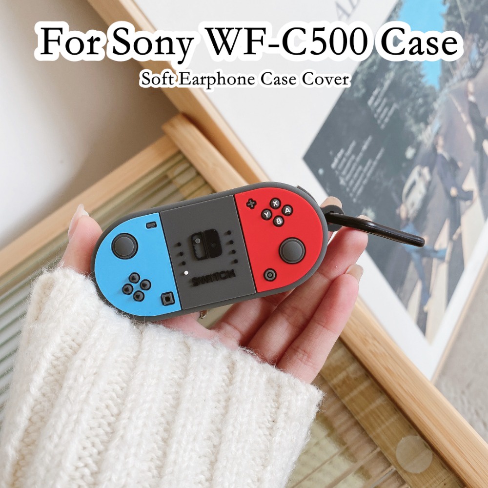 Hàng Có Sẵn! Hàng Có Sẵn! Vỏ Bảo Vệ Hộp Sạc Tai Nghe Sony WF-C500 WF-C500 Mềm Họa Tiết Hoạt Hình Dễ Thương