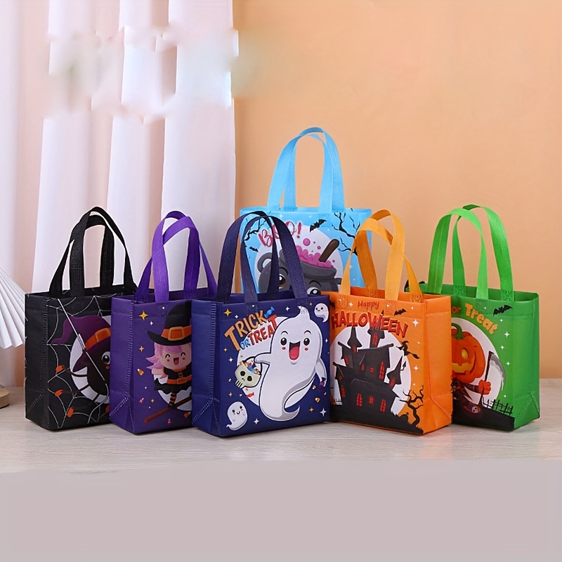 Hàng Có Sẵn Túi Tote Ba Chiều Bằng Vải Không Dệt Ba Chiều Phong Cách Halloween