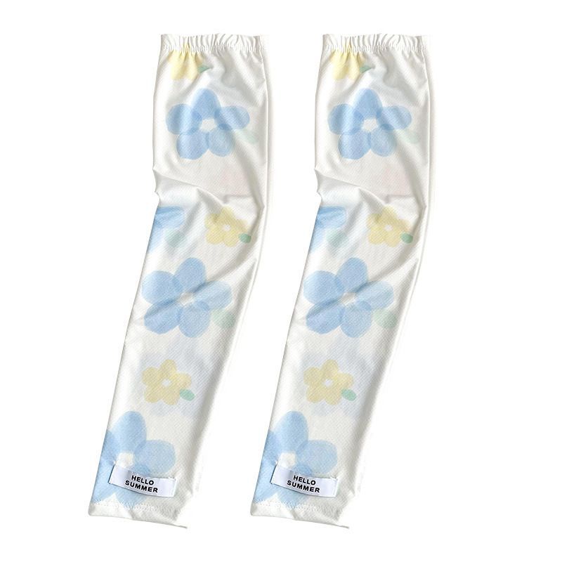 Găng Tay Dài Chống Nắng Thiết Kế Mỏng Họa Tiết Hoạt Hình Đáng Yêu Cho Nữ