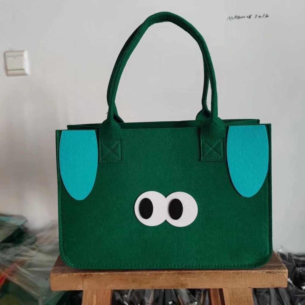 Túi Xách Cầm Tay Bằng Vải Nỉ Dễ Thương Giá Rẻ Cho Nữ