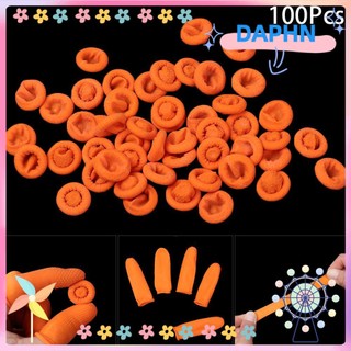 Set 100 bao ngón tay bằng cao su tự nhiên chống trượt có thể tái sử dụng