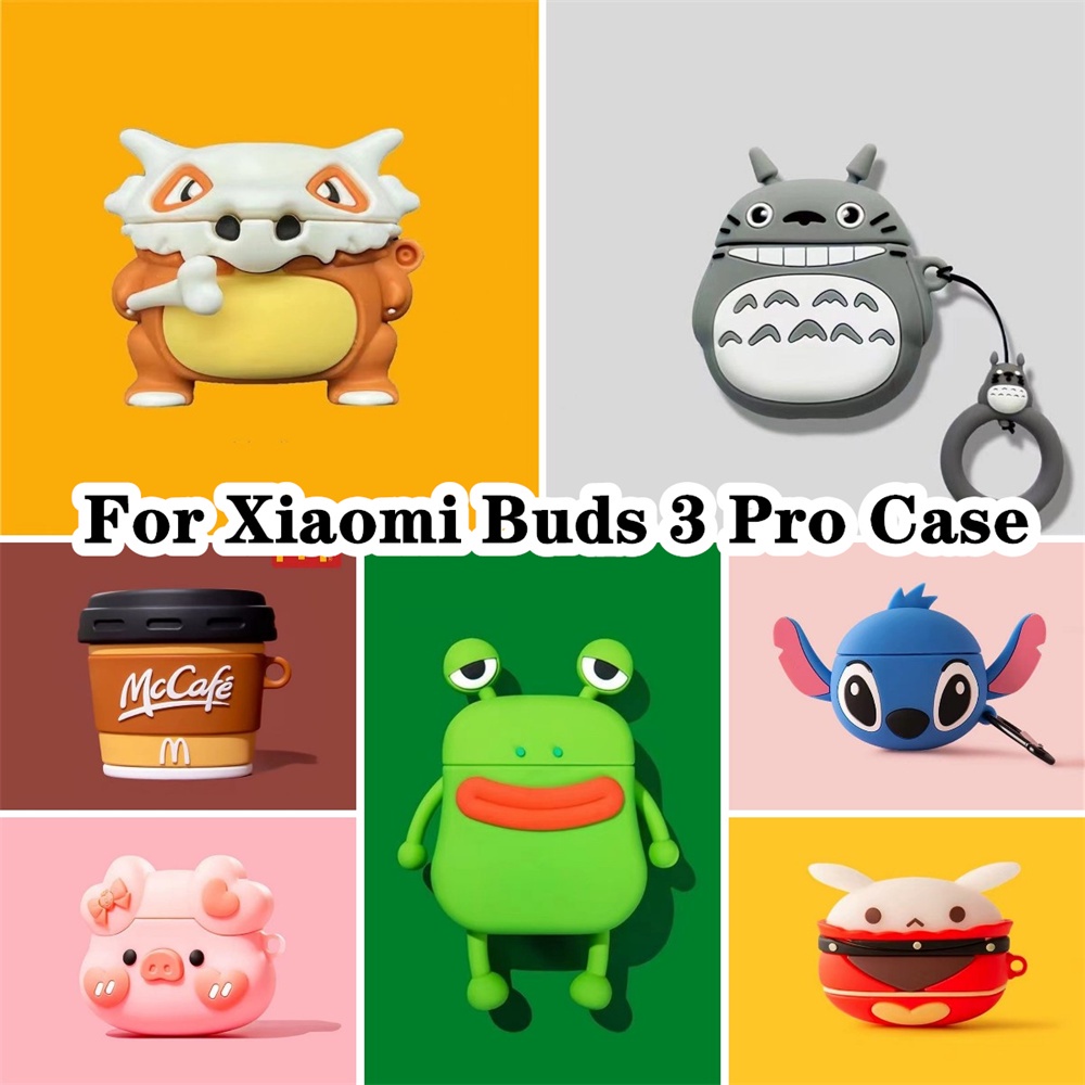 Vỏ Bảo Vệ Hộp Sạc Tai Nghe Xiaomi Buds 3 Pro Xiaomi Buds 3 Pro Mềm Chống Rơi Hình Shiba Inu Dễ Thương