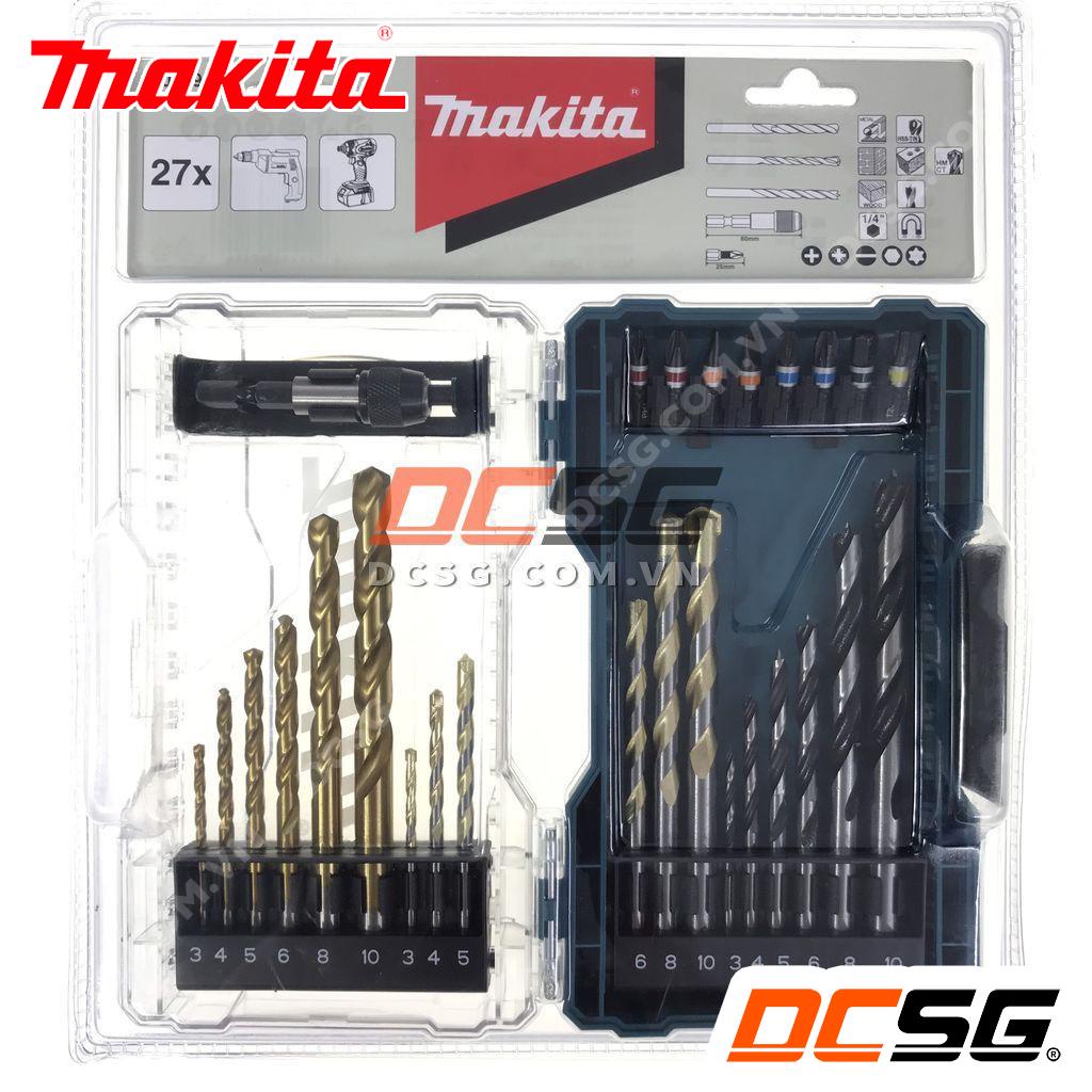 Bộ mũi khoan và mũi vít 27 chi tiết Makita E-07098 | DCSG