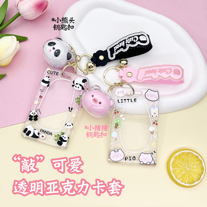 Ví Đựng Thẻ ID / Thẻ ID Bằng Acrylic Họa Tiết Hoạt Hình Dễ Thương Siêu Bền Phong Cách Mới 2023