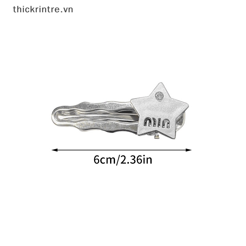 Kẹp Tóc Mái Hình Ngôi Sao Năm Cánh Đính Đá Pha Lê Màu Hồng Xinh Xắn Cho Nữ