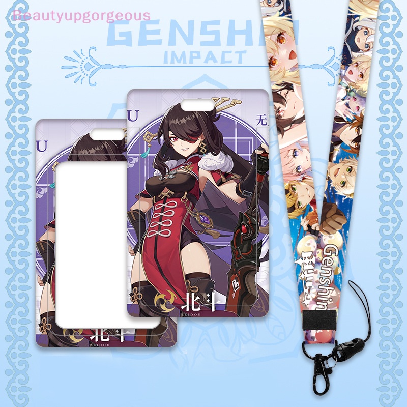 Vỏ Nhựa Đựng Thẻ id / Thẻ id / Mô Hình Nhân Vật Hoạt Hình genshin Có Dây Đeo Nhỏ Gọn