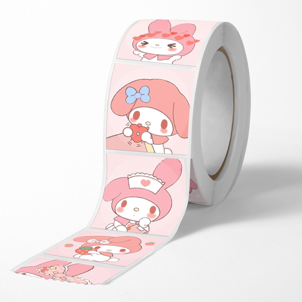 500 cái / bộ sanrio stickers văn phòng phẩm kuromi melody handbook notebook diy sticker decoration pattern h0013