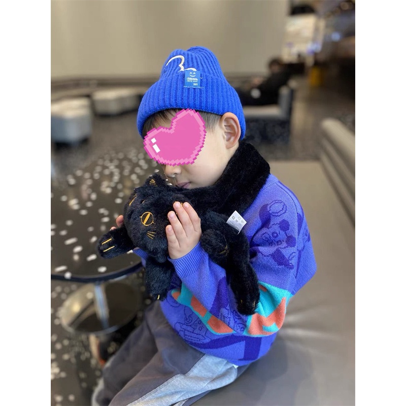 Mũ Len Đan Giữ Ấm Mùa Đông In Hình Gấu Hoạt Hình Dễ Thương Thời Trang Hàn Quốc 2022 Cho Bé Trai / Gái