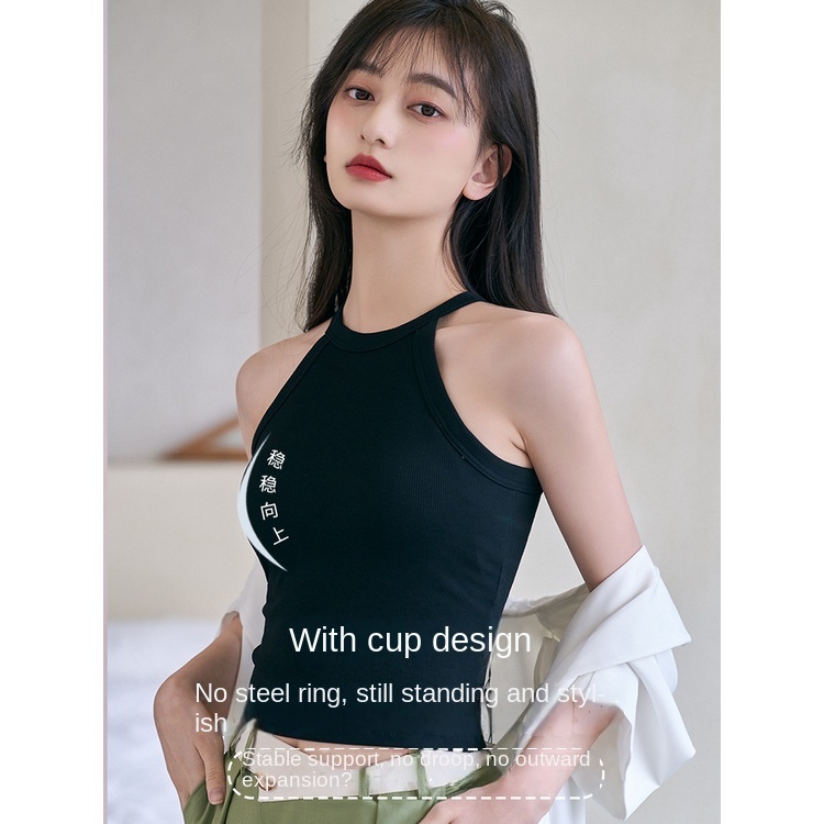 Áo Không Tay Có Mút Đệm Ngực Thời Trang Mùa Hè Dành Cho Nữ