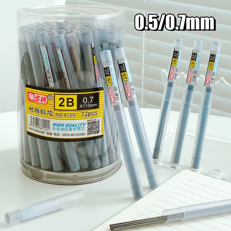 Bút Chì Bấm Thay Thế Ngòi 0.5 0.7mm 2B Tự Động Chống Vỡ