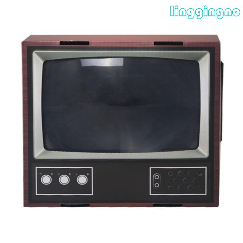 Dụng Cụ Phóng To Màn Hình TV / Điện Thoại Di Động Kèm Giá Đỡ Phong Cách Retro