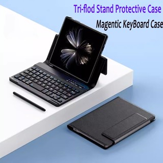 Bao Da pu Nắp Gập Kèm Bàn Phím Không Dây Sang Trọng Cho samsung galaxy z fold 5 5g z fold 4 3 5g z fold 2 1 z fold 3 2 1 z fold 5 4