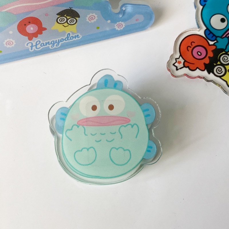 Sanrio Kẹp Niêm Phong Đồ Ăn Vặt Bằng Acrylic Hình Cá Hề Đa Năng Cho Nữ Sinh