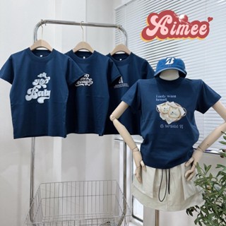 Áo baby tee màu xanh than áo thun form vừa chất cotton