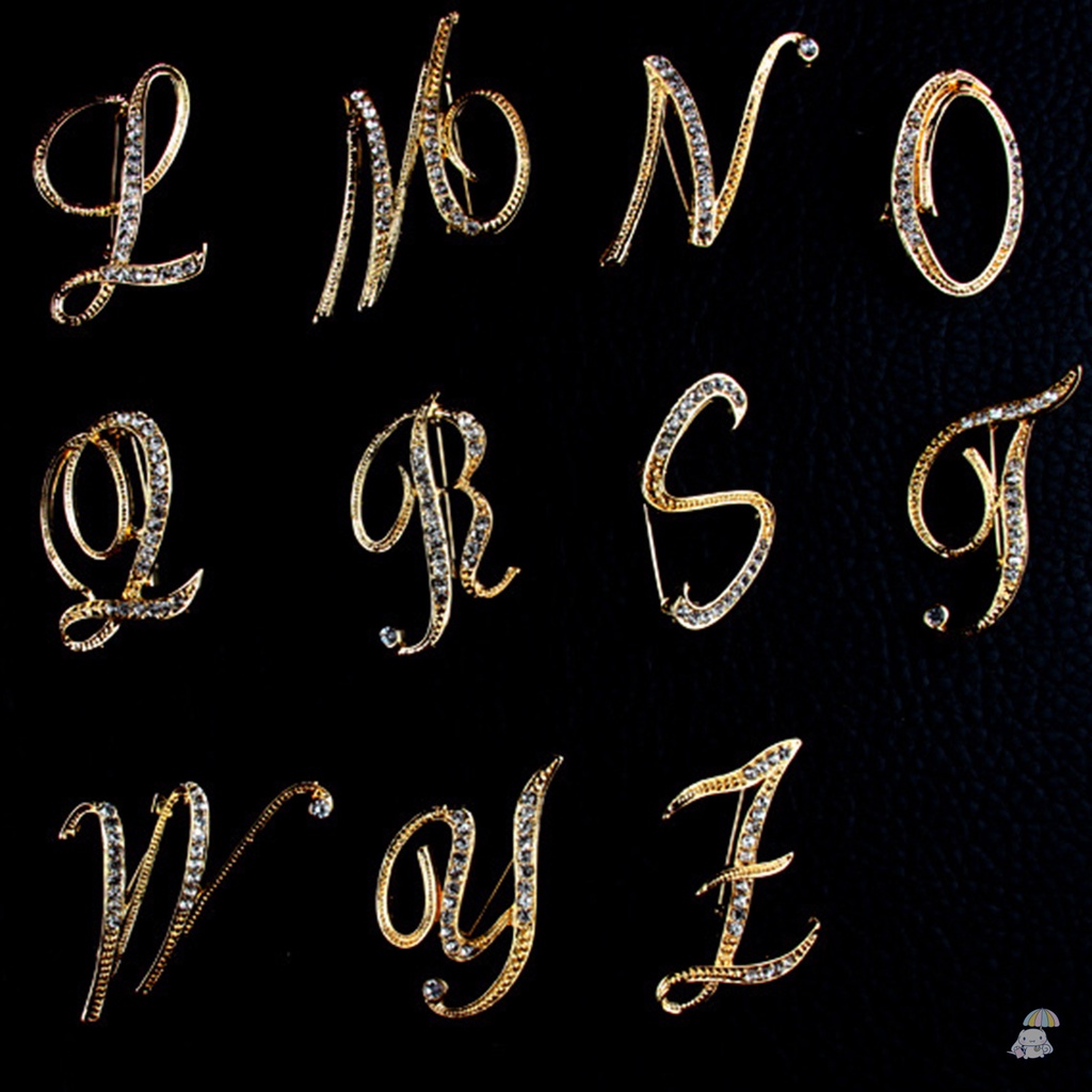 J-Y Trâm Cài Áo Hình Chữ Cái Tiếng Anh Thời Trang Dành Cho Nữ