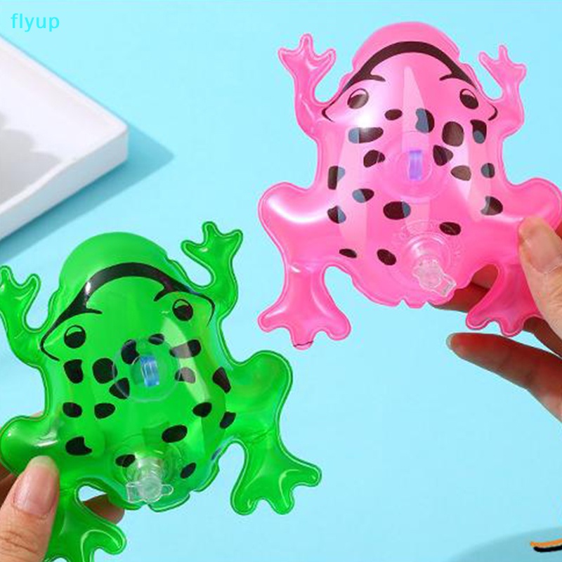 1 Bong Bóng Bơm Hơi Hình Ếch Phát Quang Kích Thước 11 / 20cm Trang Trí Tiệc