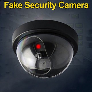 Coza Fake Dome Camera giám sát giả lớn có đèn Camera giả giả trong nhà Camera mô phỏng ngoài trời trong nhà Camera mô phỏng giám sát an ninh gia đình Màn hình Led
