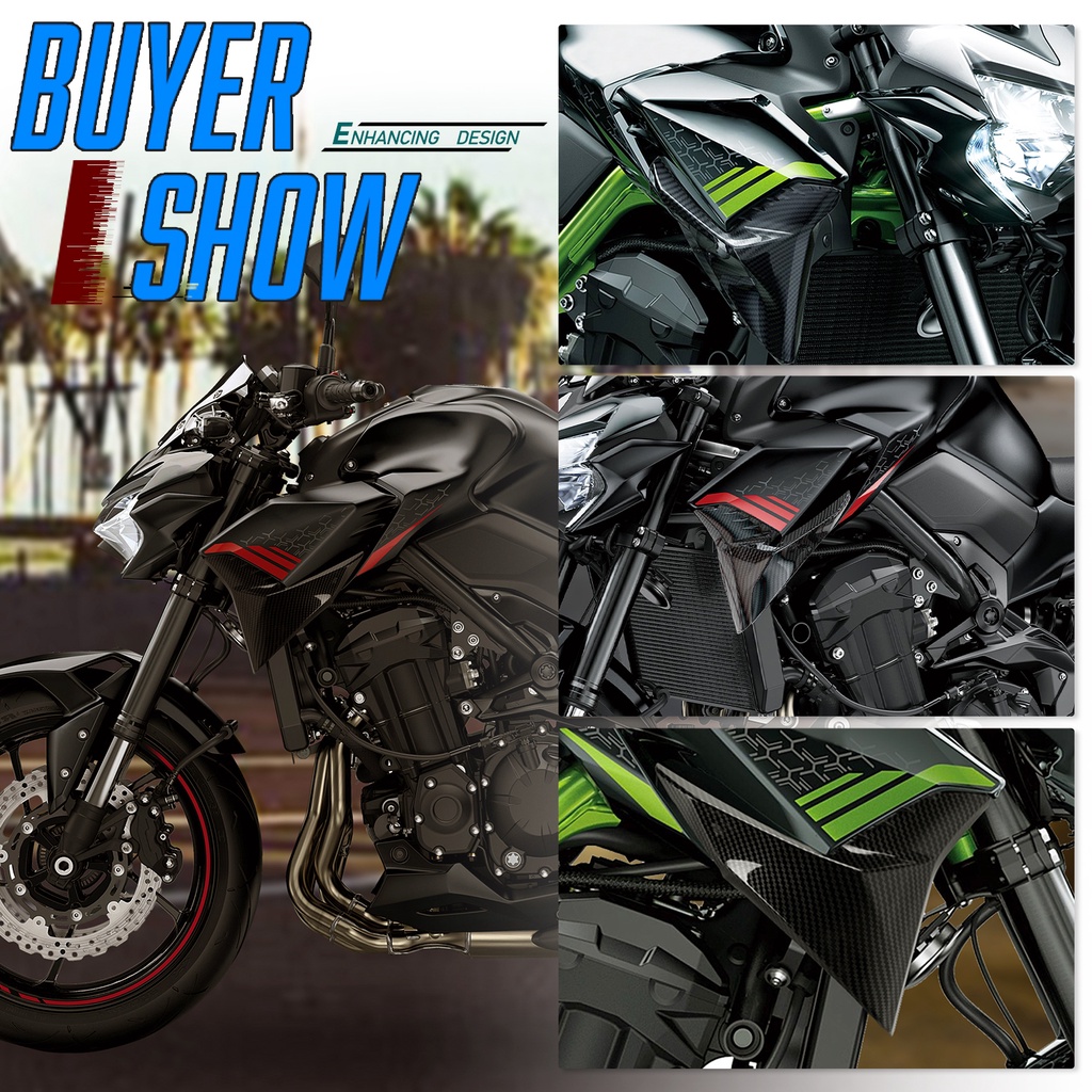 Tấm Nhựa abs Bảo Vệ Bộ Phận Tản Nhiệt Bên Trái Phải Dành Cho Xe Mô Tô kawasaki z900 z 900 2020-2022