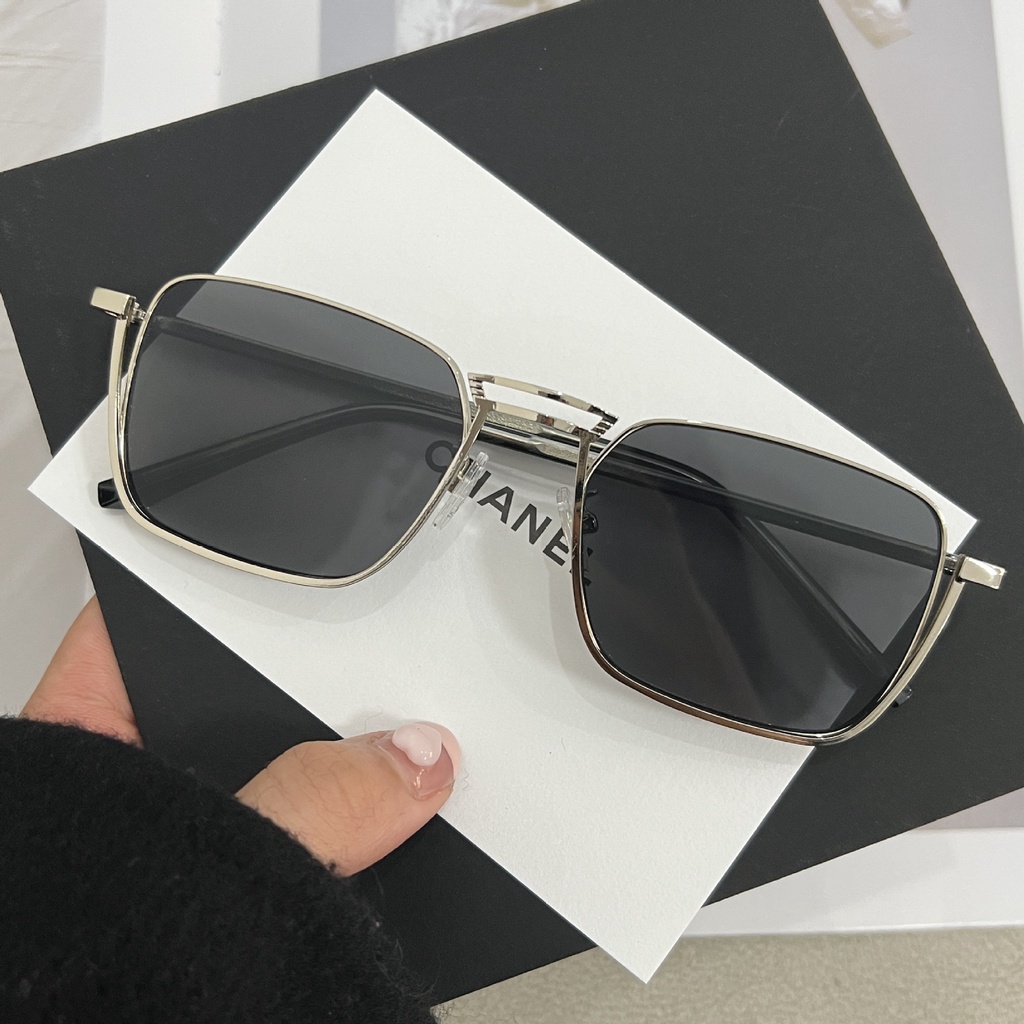 Mới Kính Mát Gọng Vuông Kim Loại Chống Ánh Sáng Xanh Thời Trang Cho Nam Và Nữ