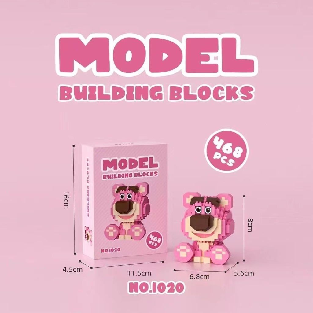 Khối Lắp Ráp Hình KUROMI LEGO Mèo Và Chuột Hoạt Hình Dễ Thương