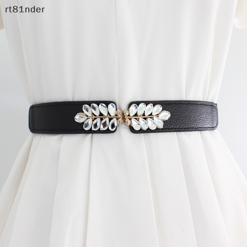 Rt nữ thời trang co giãn dây thắt lưng pha lê thắt lưng cinch phụ kiện thắt lưng n