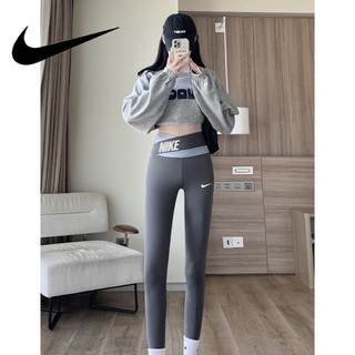Nike100% chính hãng leggings & trenggings women's fashion leisure sports boutique leggings fitness training quần thun