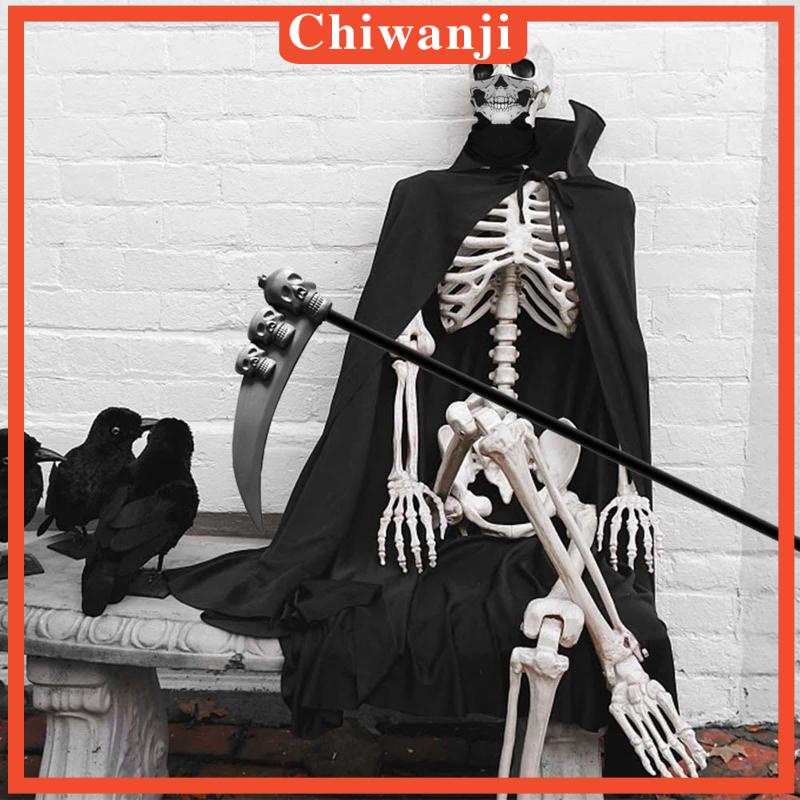 Trẻ em halloween grim reaper trang phục trùm đầu áo choàng đen cho chương trình cosplay