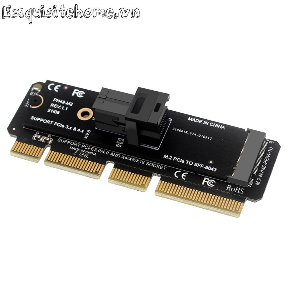 M.2 nvme to u.2 riser card mkey pciex4 to sff8643 expansion card for desktops