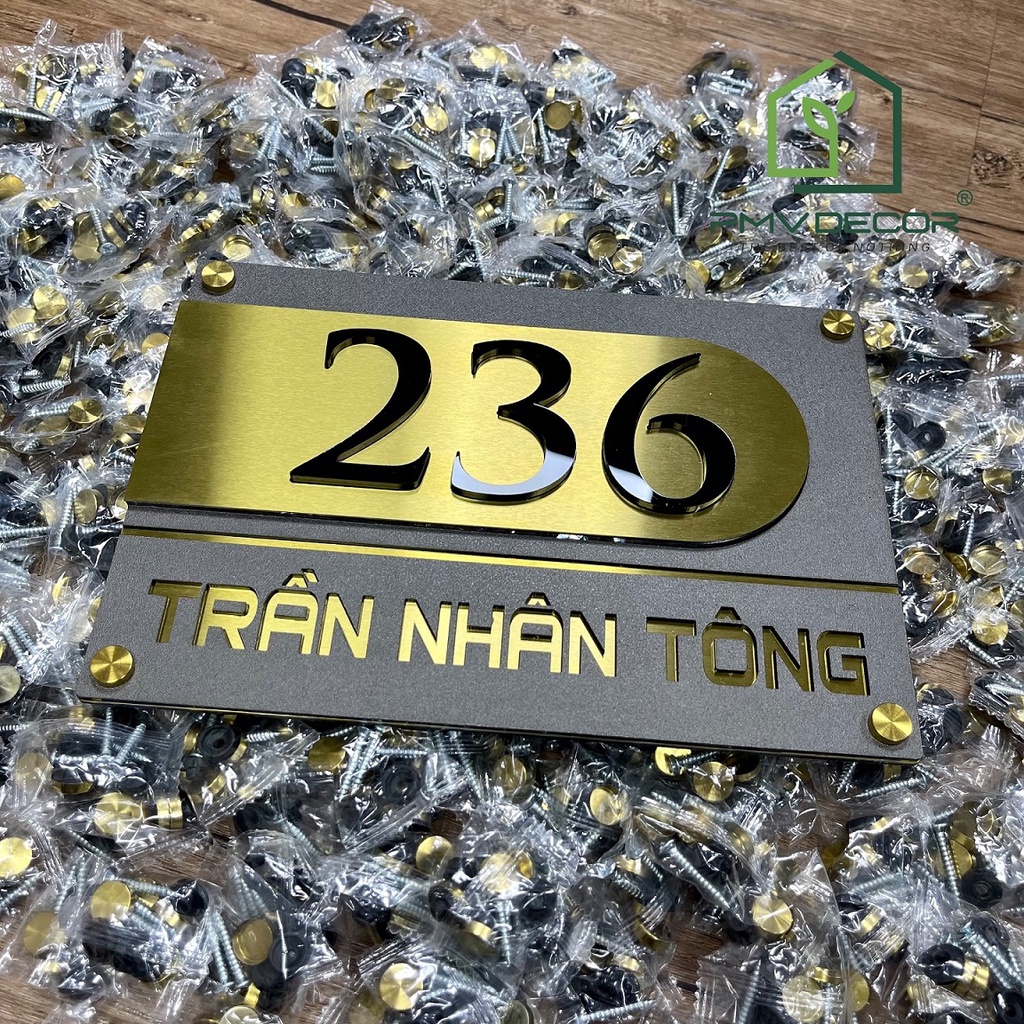 COMBO 4 CHIẾC VÍT + NẮP CHỤP VÍT INOX 304 màu vàng. Size 12mm. VC-PMV88