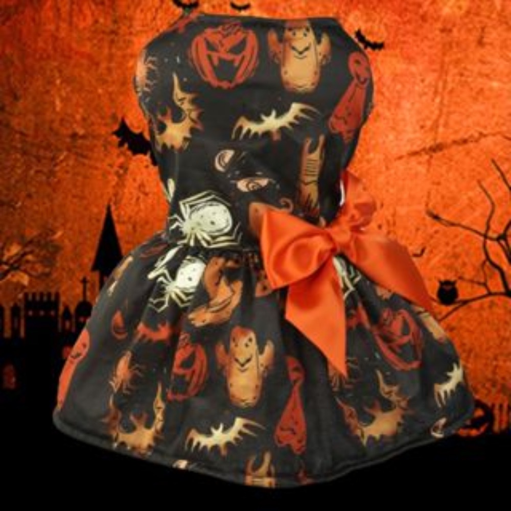 Pet halloween dress dog quần áo cho chó con quần áo mèo vest thoáng khí
